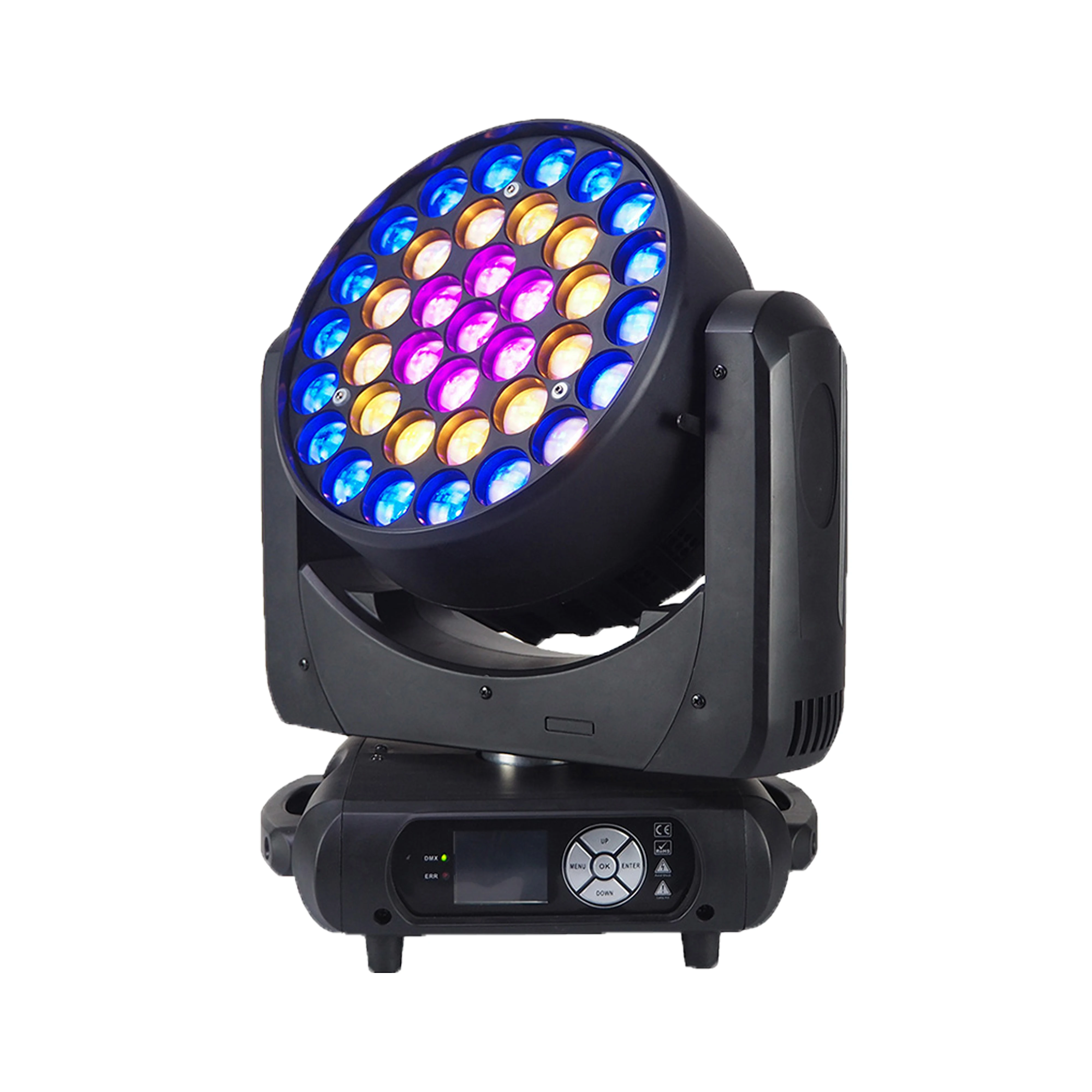 

Aura Martin 37X15W Lyre 4IN1 RGBW LED Moving Head Zoom Wash beam Light Disco Stage Event Party Laser Lights