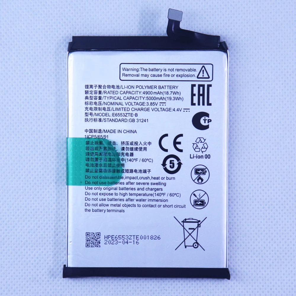 2 шт. 5 10 высококачественный оригинальный аккумулятор E6553ZTE-B для ZTE Blade A73 CN550