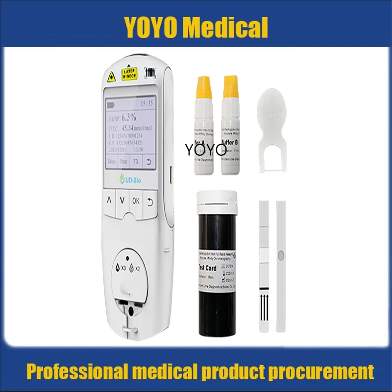 

Портативный анализатор гемоглобина с картой обнаружения, 25 тест-полосок