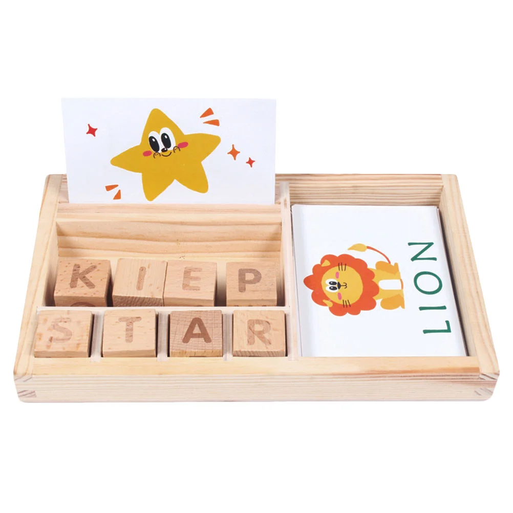 

1 Набор деревянных строительных блоков, игрушки для слова, правописания, игрушки для детей