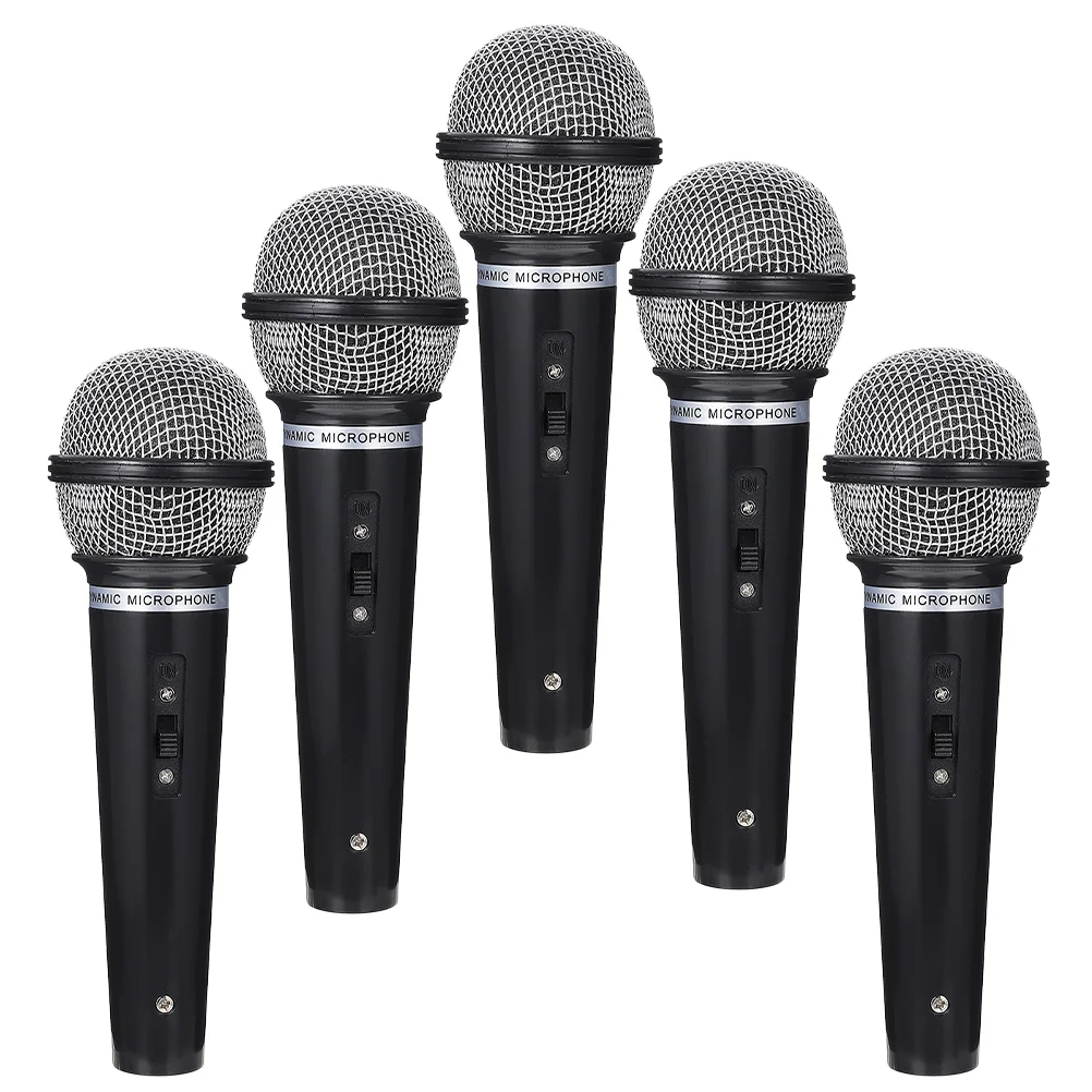 

Fake Microphone Prop Pretend Microphone Model Realistic Party Favor Mime Stage Performance Simulation Microphone Model