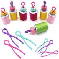 bai 50pcs colorful bobbin thread holders thread buddies clips sewing machine accessories for thread spool organizing