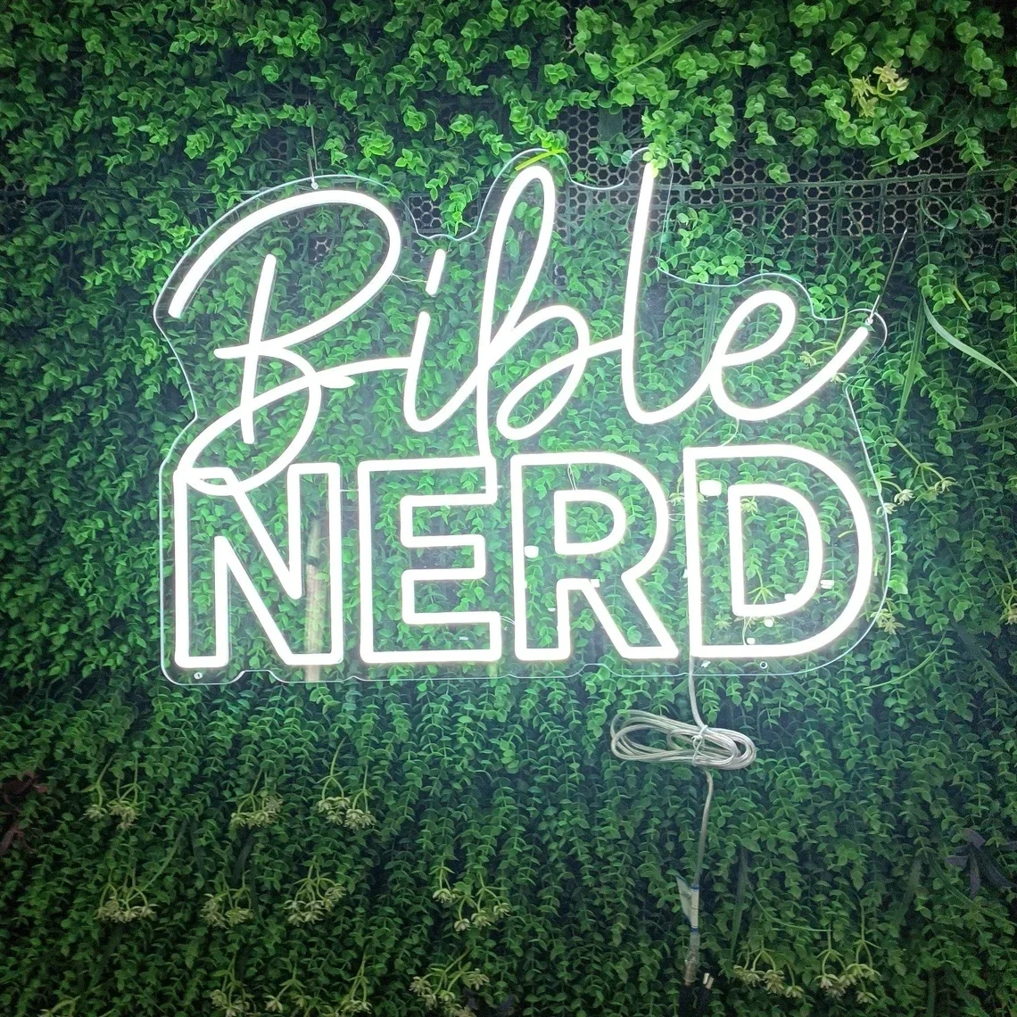 Неоновая вывеска с изображением ботаника из Библии неоновая на заказ домашний