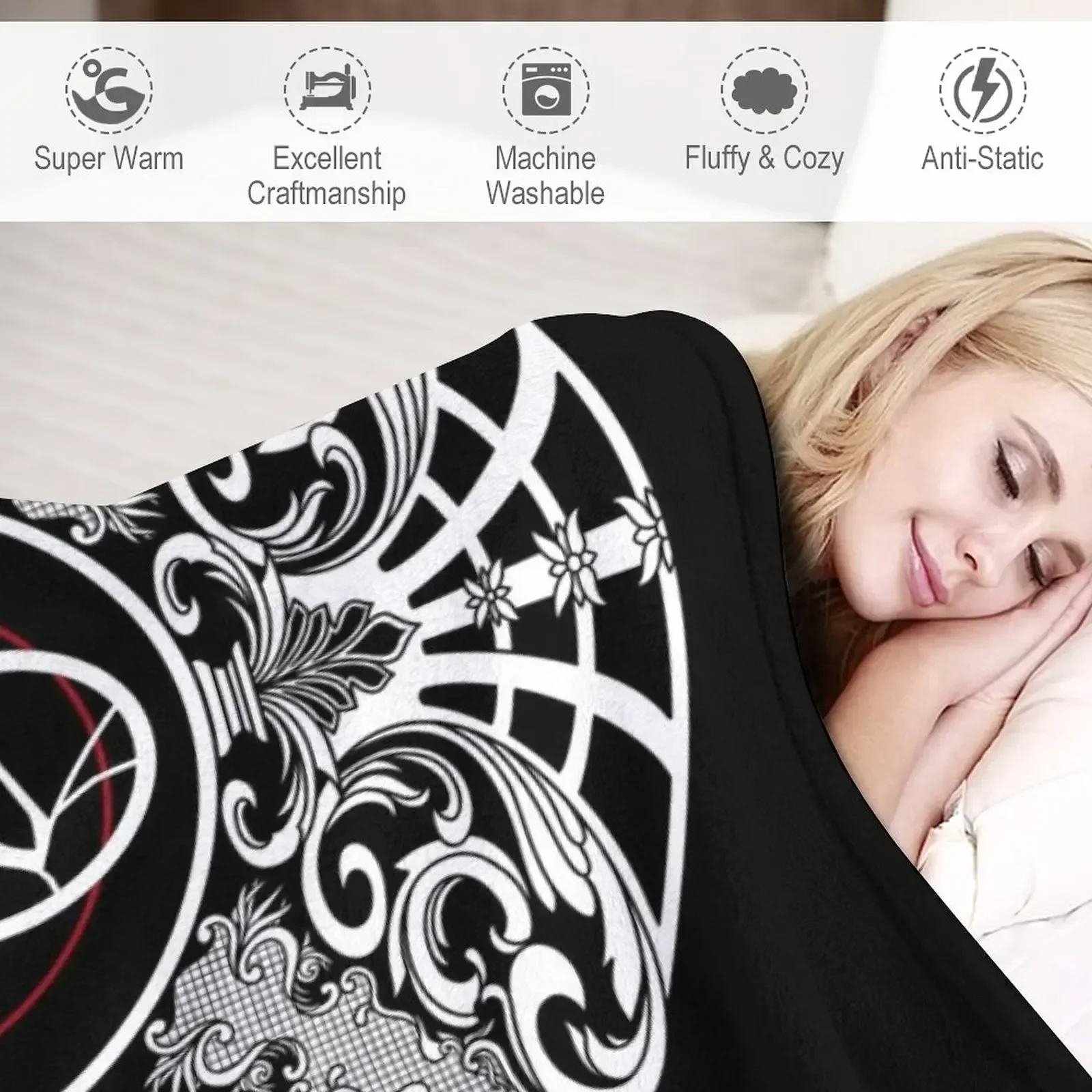 Малкиан-вампир маскарадные кланы плед мягкие кровати плюшевые набивные одеяла