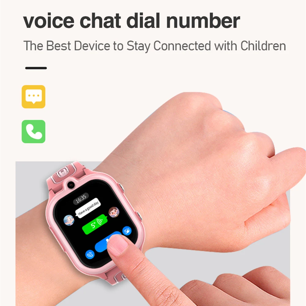 Новые 4G умные часы детские GPS WIFI LBS видеозвонок SOS водонепроницаемые 800 мАч камера