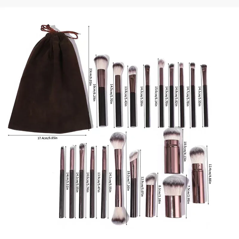 Новая бесследная основа, румяна, большая маленькая основа для пирса, кисть для макияжа, профессиональный косметический инструмент без остатков (art.: 3920d48e21455) - 3920d48e21455