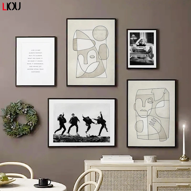 Плакат с розовыми пионами Романтический Модный Настенный декор для комнаты