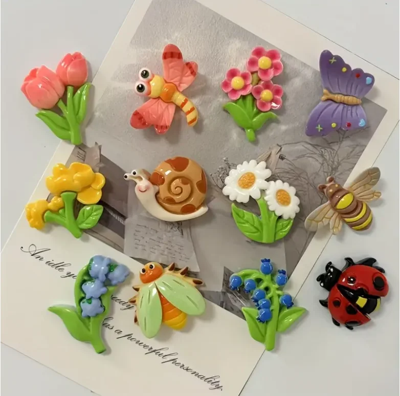 

Милые магниты на холодильник в форме пчелы и коровки в форме цветка для украшения кухни, подарки