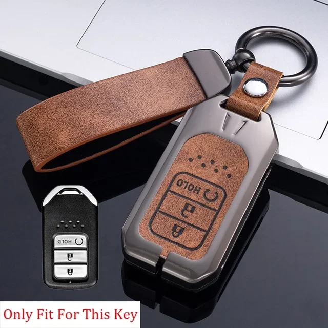 

Чехол для автомобильного ключа из цинкового сплава для Honda Civic CR-V HR-V Accord Jade Crider Odyssey, автомобильный чехол для брелока, защита без ключа