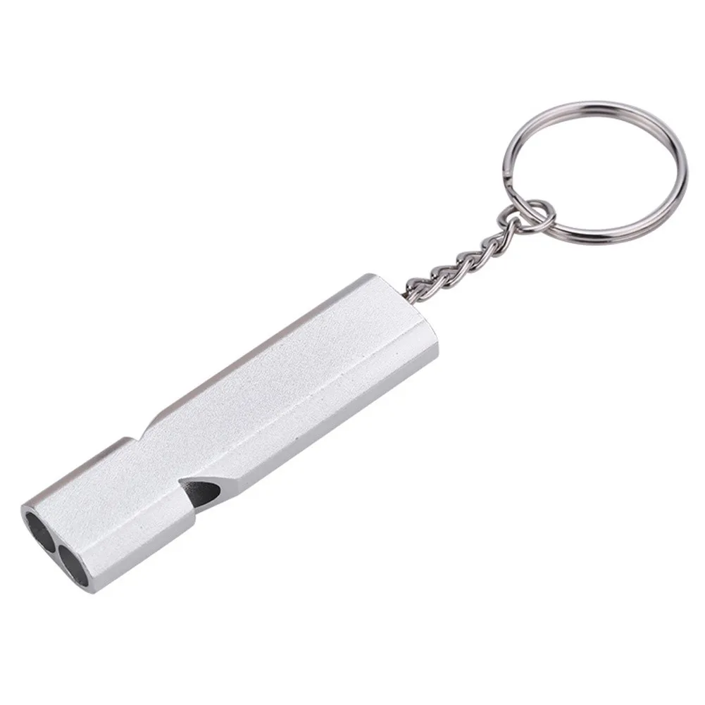 

Pratical Durable High Quality Hot New Nice Whistle 120db Airflow Design Aluminium Alloy Aluminum Camping Hiking Keychain