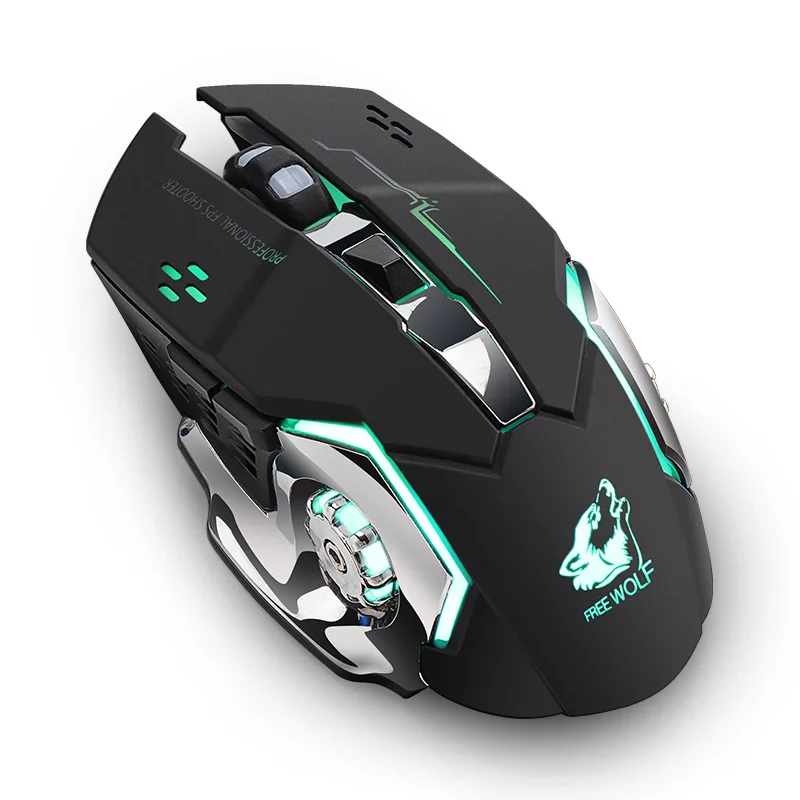 

X8 Wireless Gaming Mouse Rechargeable Silent LED Backlit USB Optical Ergonomic Gaming Mouse LOL Mice Surfing Gamer Mouse for PC