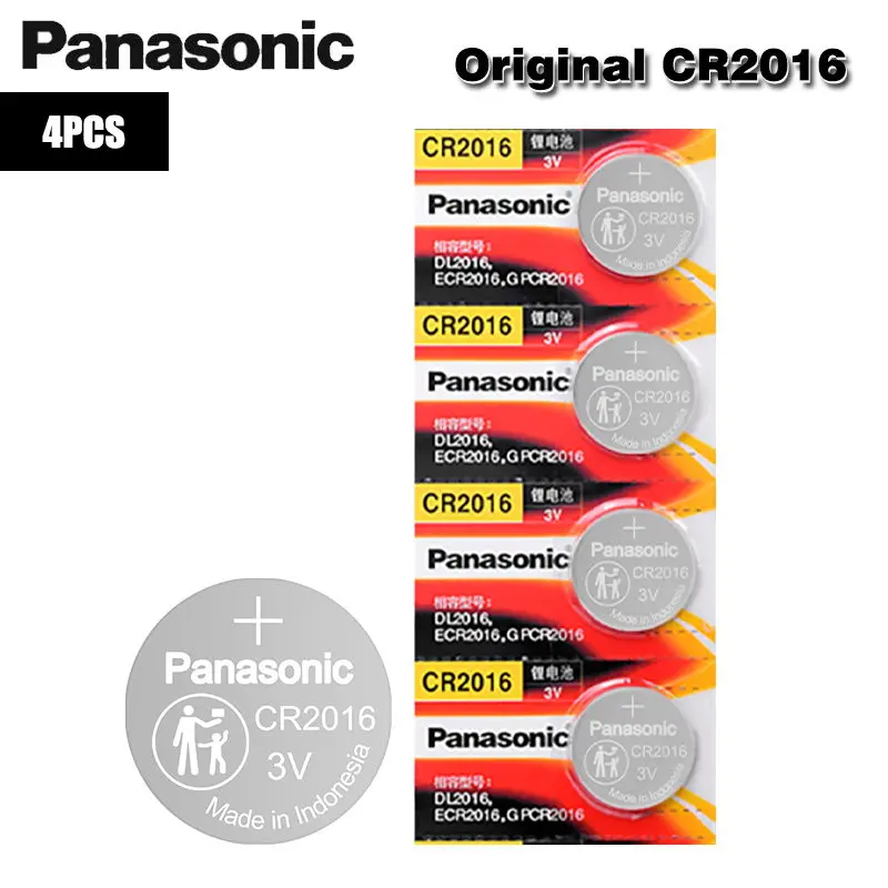 

Brand New PANASONIC 4pcs/lot cr2016 BR2016 DL2016 LM2016 KCR2016 ECR2016 Button Cell Batteries 3V Coin Lithium watch game
