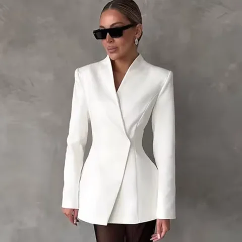 Женский офисный костюм из полиэстера весна/лето