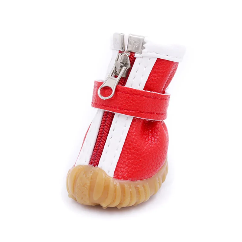 

Pet Dog Shoes Four Seasons Sports Four Warm Teddy Bichon Zip Small Dog Shoes Dog Shoes for Small Dogs Dog Boots
