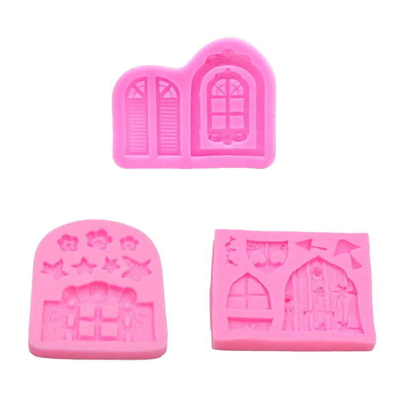 

Creative European Castle Mushroom Flower Silicone Mold Chocolate Pudding Baking Tool Cake Decoration Mold Diy Handmade Soap Mold