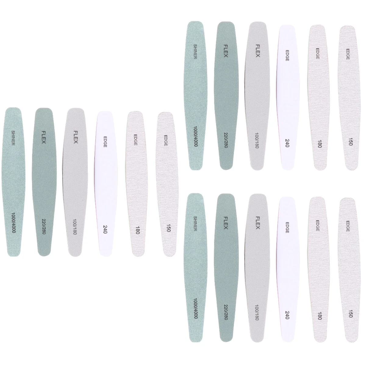 

18 pcs Nail Files Professional Nail Buffer Double Side Nail Polishing Bars Manicure Tools