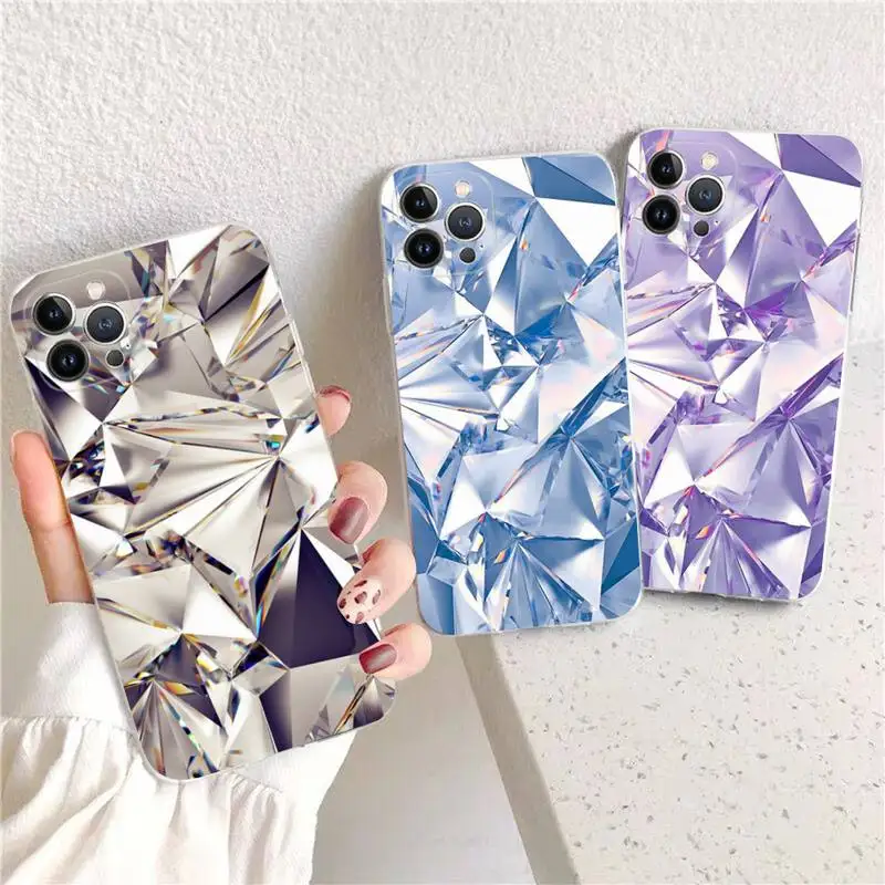 

RuiCaiCa Crystal Diamond Phone Case For iPhone 14 13 12 11 Pro Max XS X XR SE 2020 6 7 8 Plus Mini Transparent Shell