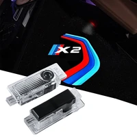 car accessories 2x led car door light logo laser projector welcome lamp welcome light ghost accessories for bmw x2 f39