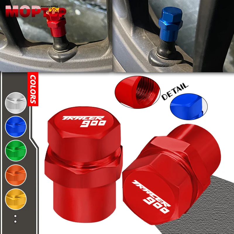 

For YAMAHA TRACER700 TRACER900 Motorcycle CNC Wheel Tire Valve Cap Air Port Stem Airtight Covers Tracer 700 TRACER 900 Wtih Logo