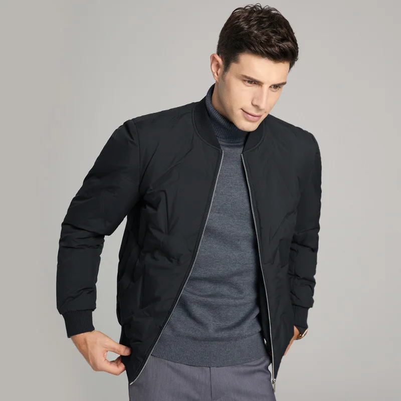 Down Coat High Down Men's Winter Thickened Warm Baseball Collar Jacket Coat Men's Coat