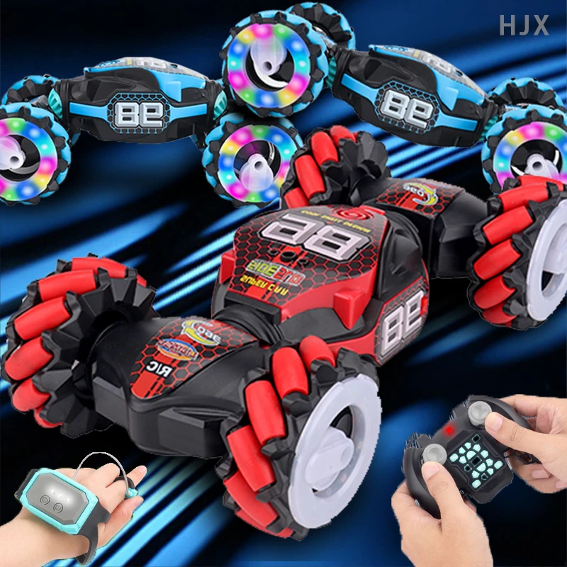 

Rc Car Gesture Induction Stunt Drift Off-road Twisting Deformation Climbing Remote Dual Control Vehicle Children Toy for Boy Kid