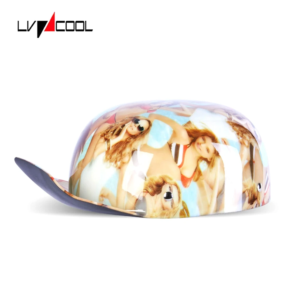 

2023 Baseball Cap Helmet Motorcycle Helmets Summer Open Face Scooter for Cruiser Chopper Gangster Men Women F