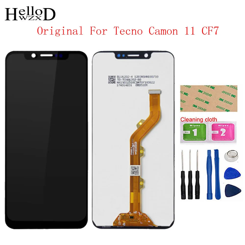 6 2 дюймовый новый протестированный ЖК-дисплей для Tecno Camon 11 CF7 LCD s кодирующий
