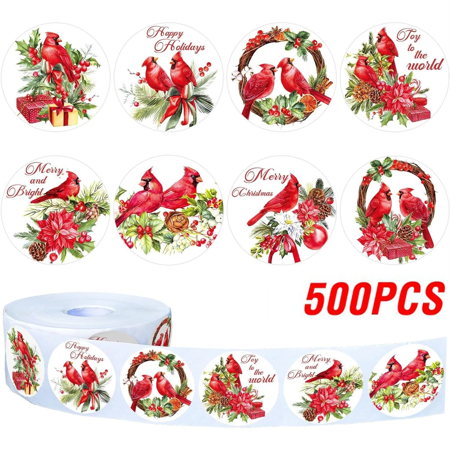 

Рождественские наклейки 100-500 шт