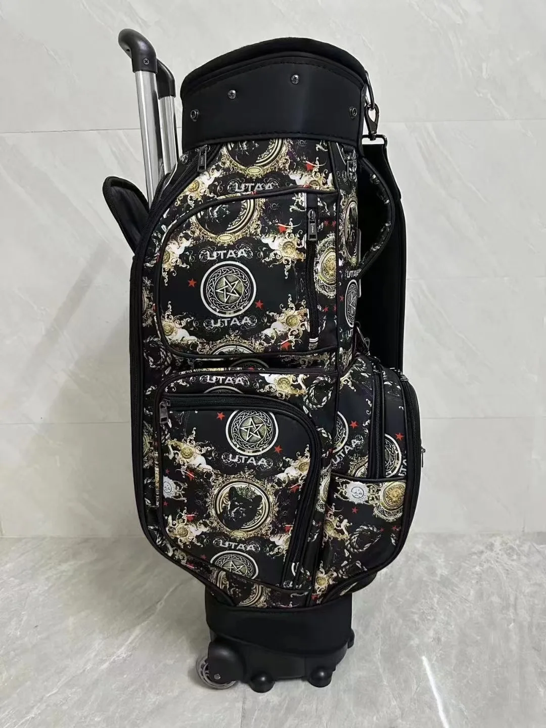 

Golf Bag 23NEW Women Men Carry Lightweigh Caddy Bag Wheeled Cart Bag