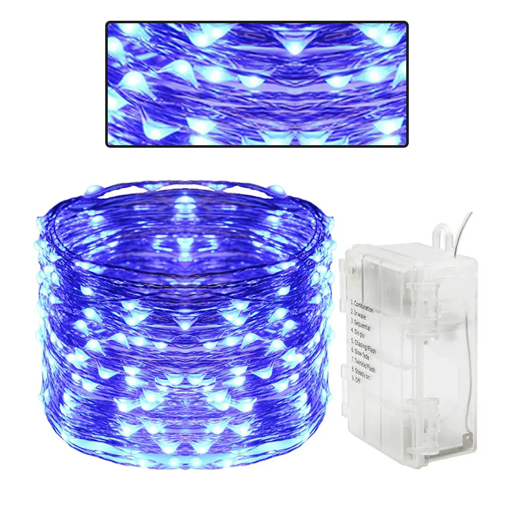 

Waterproof LED Light String Home Office Decorative Remote Control Timer Lamp String 20m 200LEDs Blue