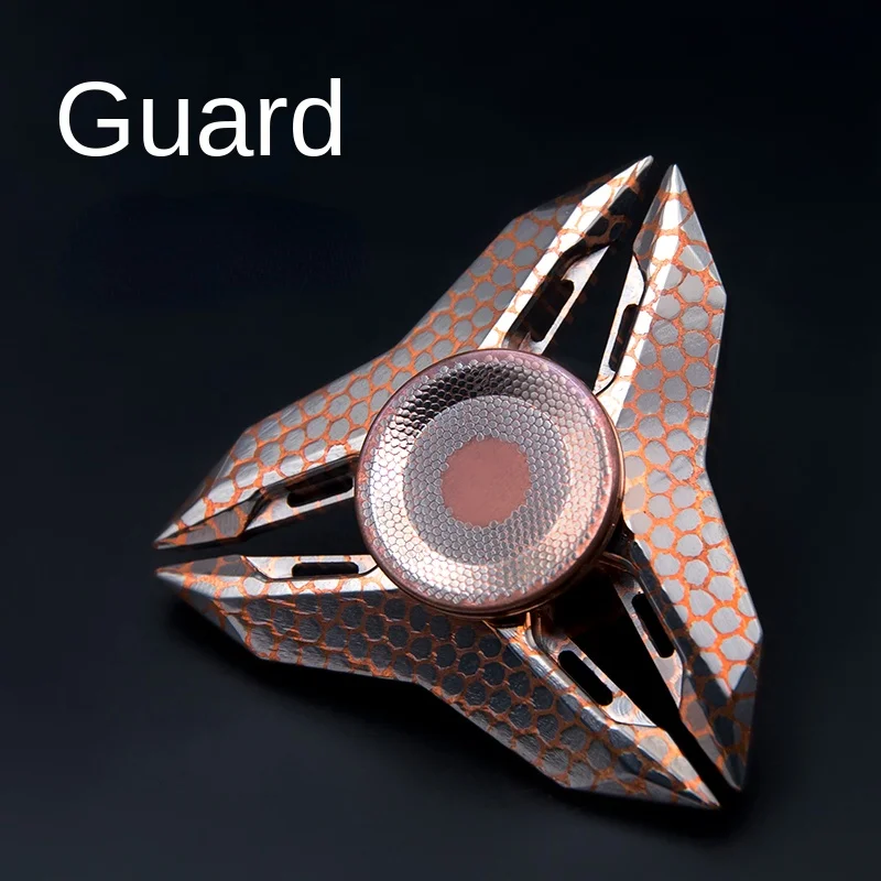 Three-Leaf Fingertip Gyro Superconducting Metal Ultra-Long Rotation Decompression Toy EDC Stress Relief Toy