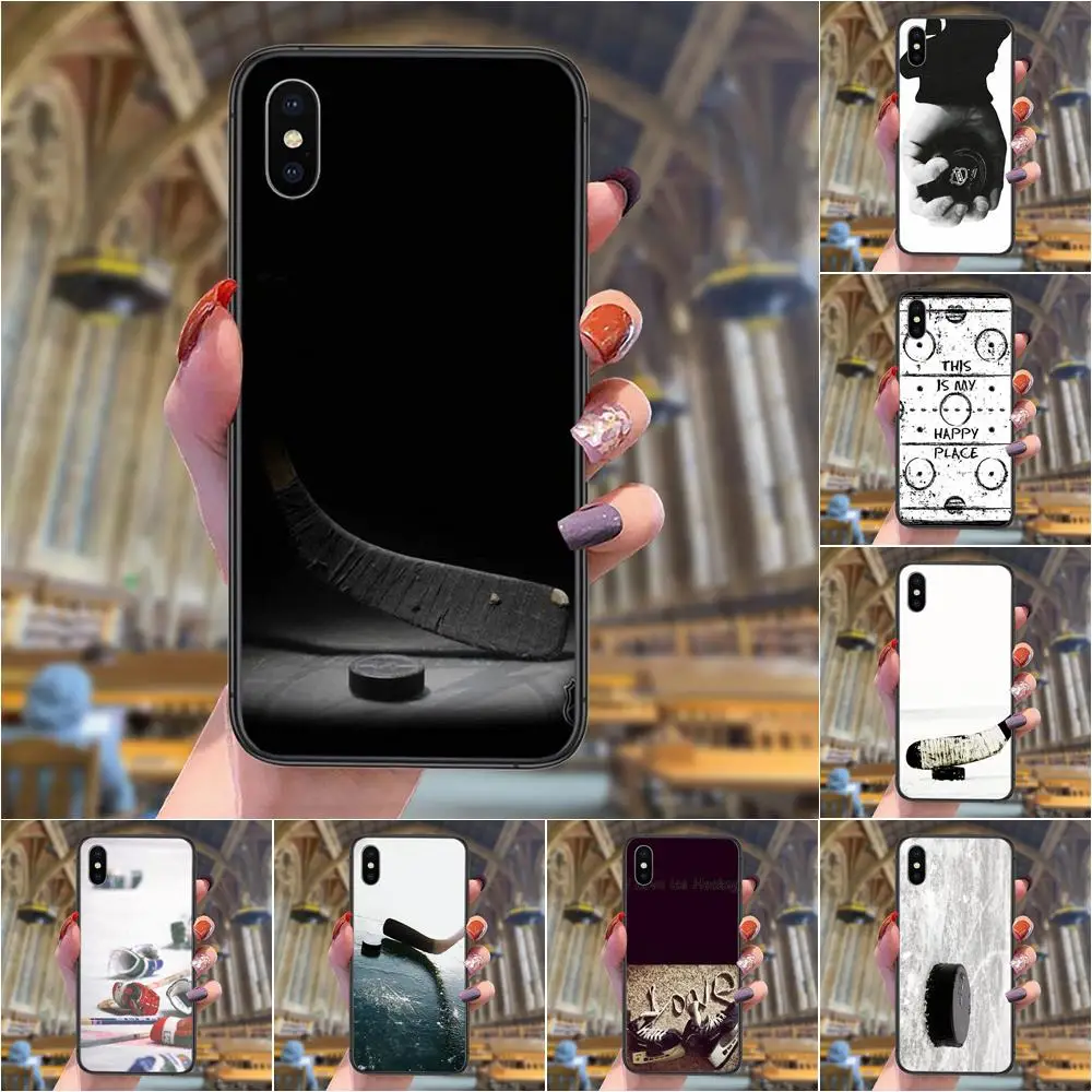 

Black Funda Tpu Coque Designed I Love Ice Hockey For Redmi Note 10 9 9S 9T 8 8T 7 6 5 5A 4 Pro Max 4G 5G