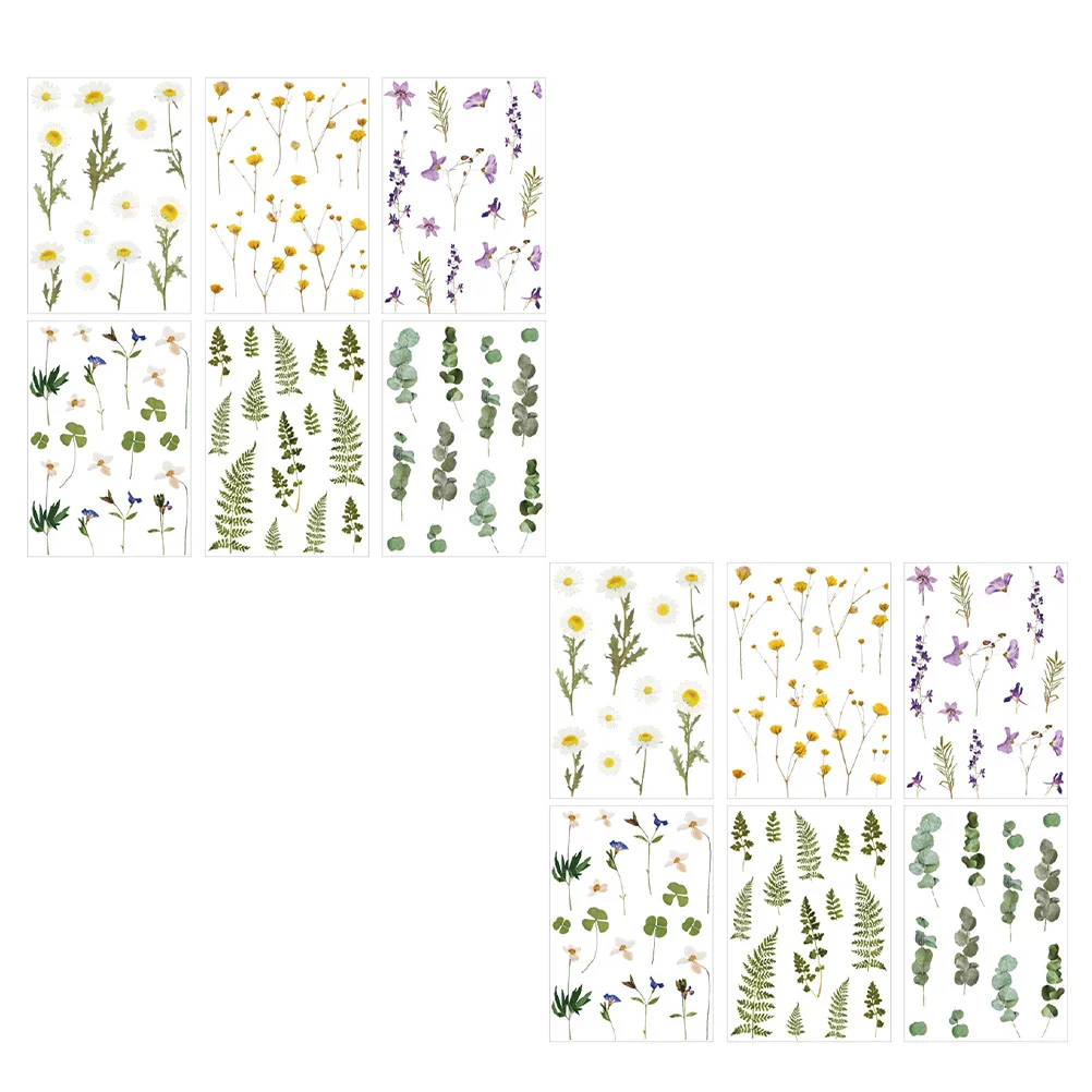 

12 Sheets DIY Stickers Flower Stickers Decal Japanese Paper Washi Planner Stickers The Pet Scrapbooking Stickers