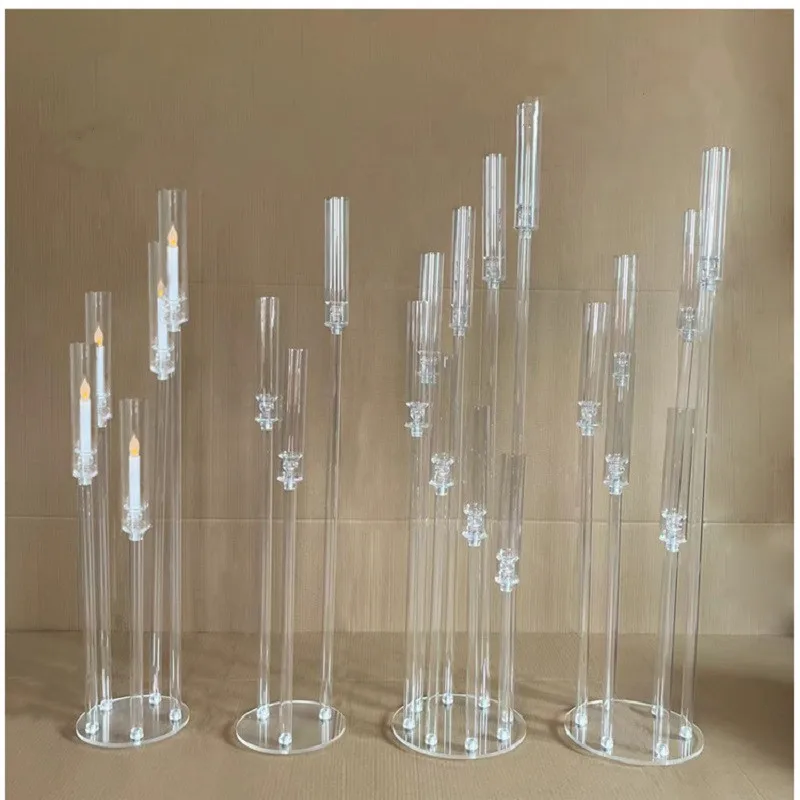S Wedding Centerpiece Crystal 3/4/5/6/8/9 Arm Candle Holders