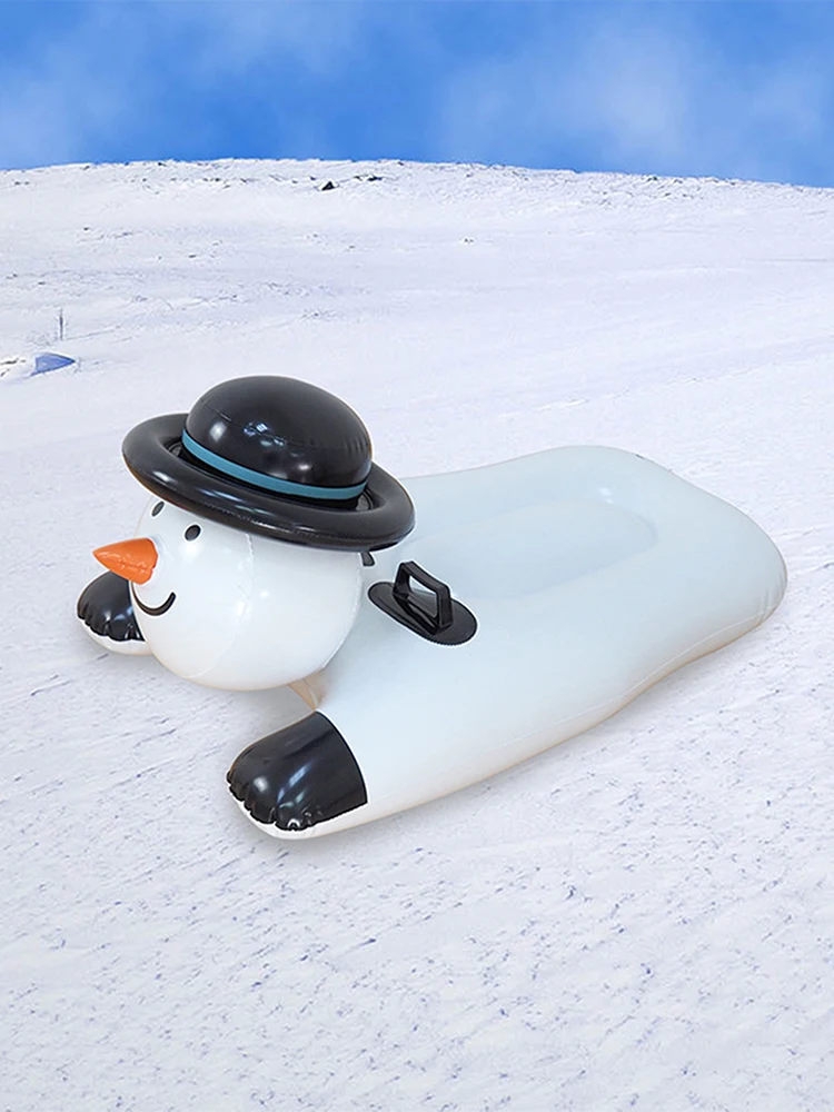 

Inflatable Winter Snow Tube PVC Heavy Duty Snow Sled for Kids