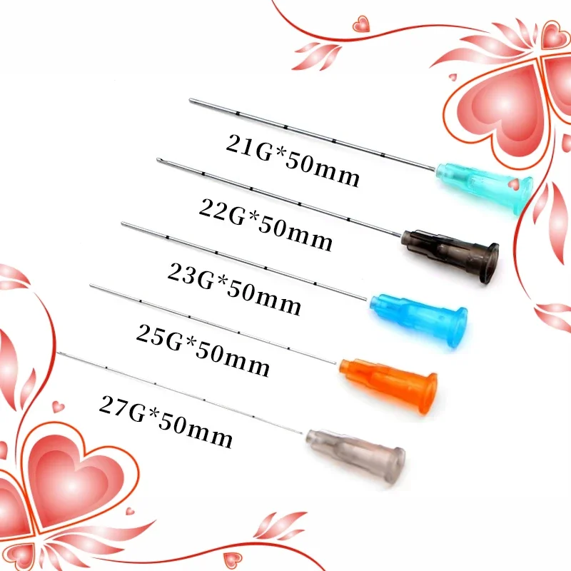 10 шт. заводская канюля с тупым кончиком тупые тонкие микроиглы для пирсинга