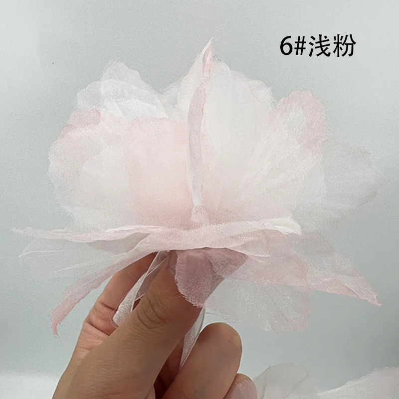 

3D цветочный фон из органзы 5 штук