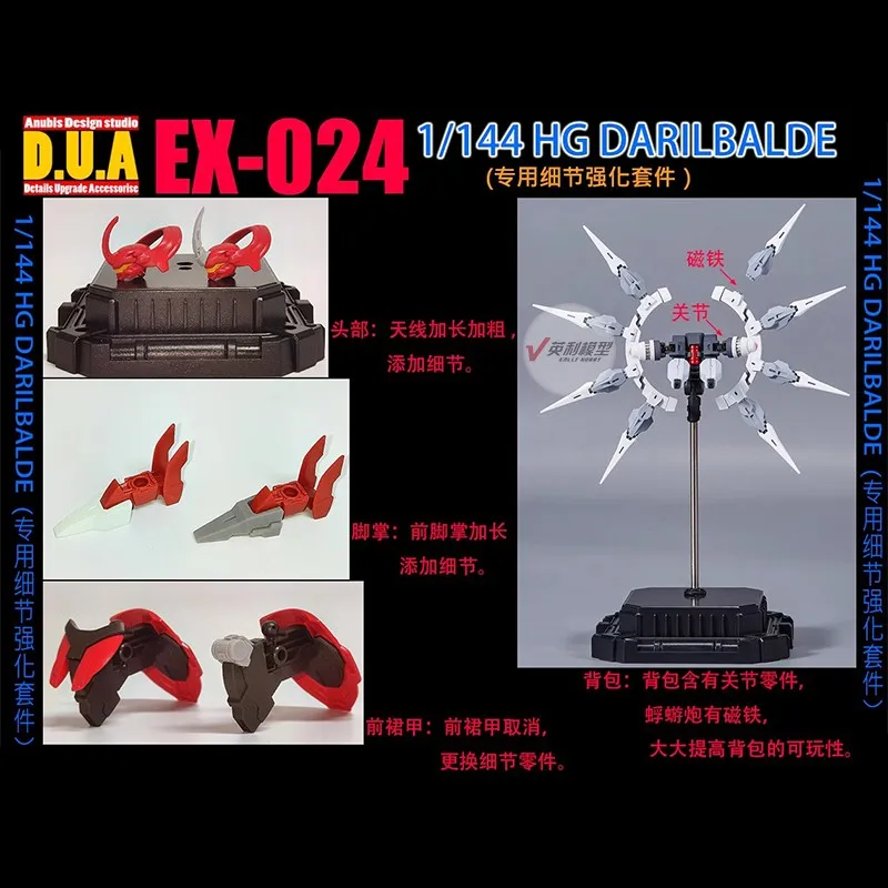 Детали для 3D-печати ANUBIS EX-024 ведьмы из Меркурия 1/144 HG Darilbalde сборная модель