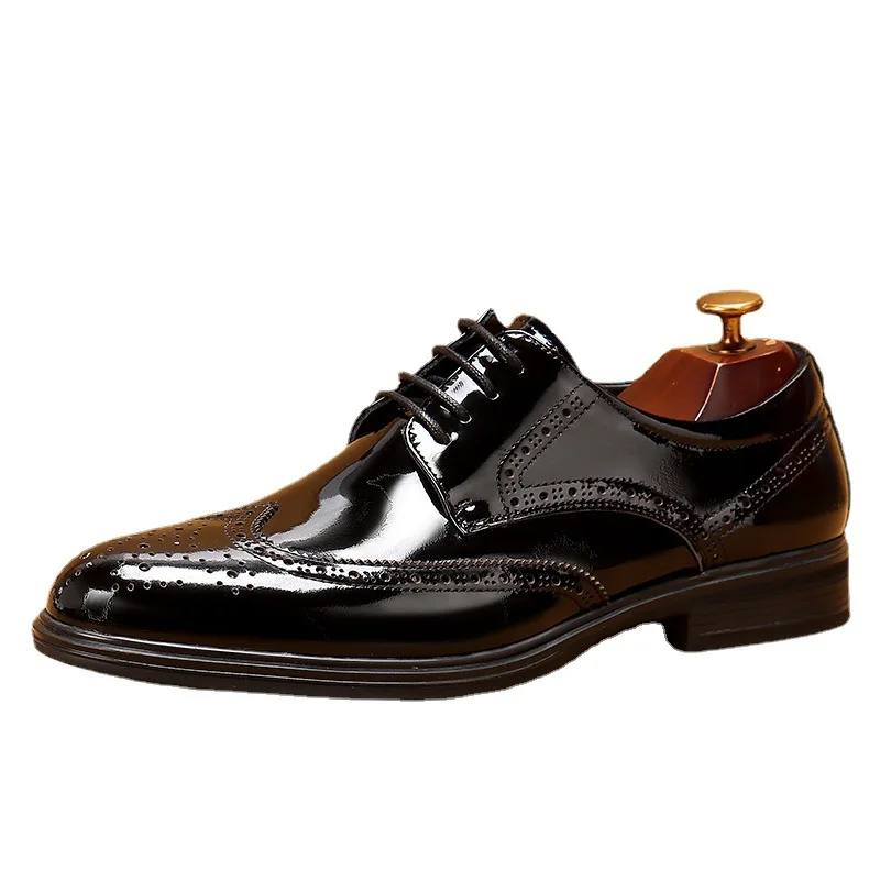

Men Thick Bottom Fashion High Quality Genuine Leather Shoes Men,Lace-Up Business Men Shoes,Men Dress Shoes,Summer Oxfords Spring