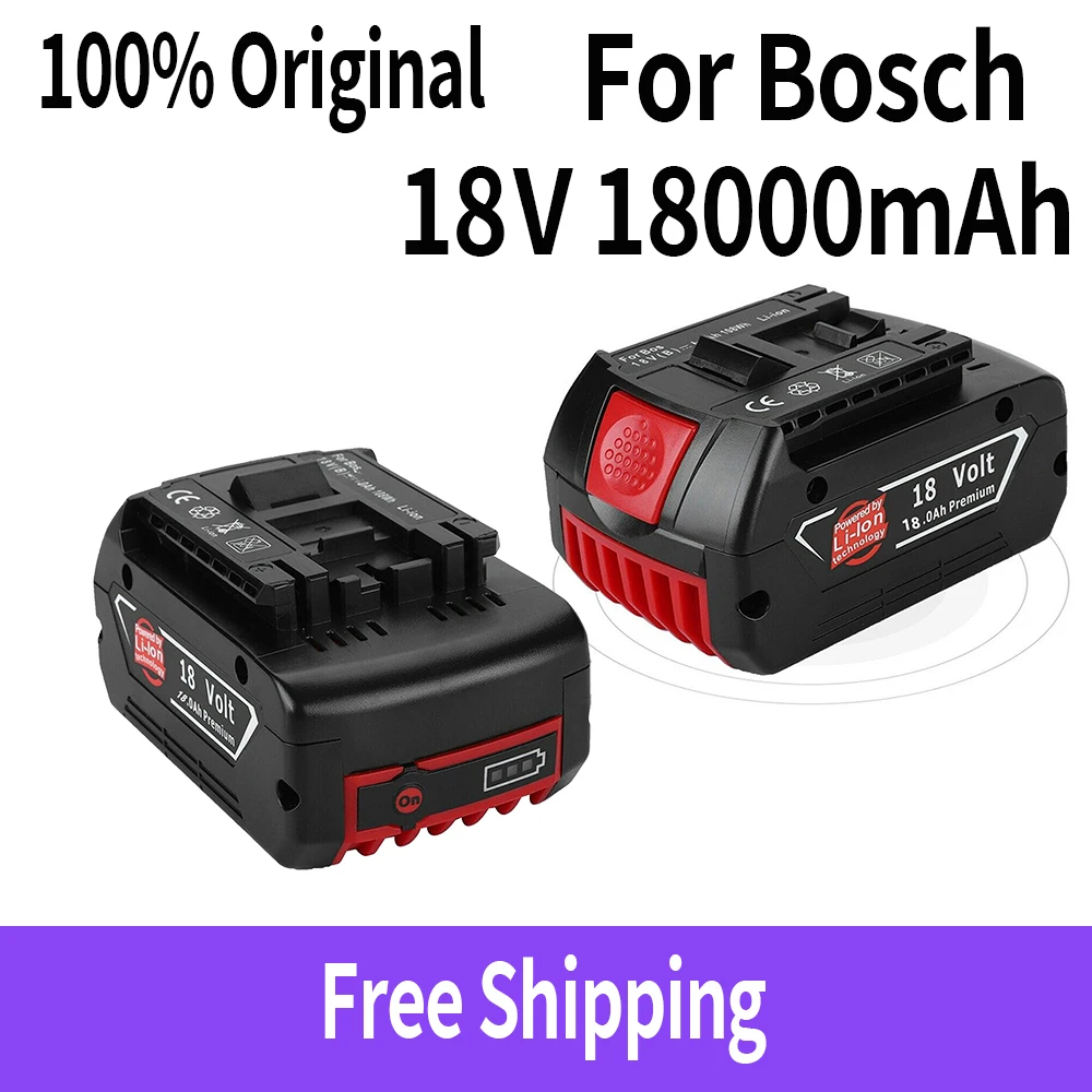 

Аккумуляторная батарея для электроинструментов Bosch, 18 в, 18000 мАч, со стандартной заменой литий-ионных батарей BAT609, BAT609G, BAT618, BAT618G, BAT614