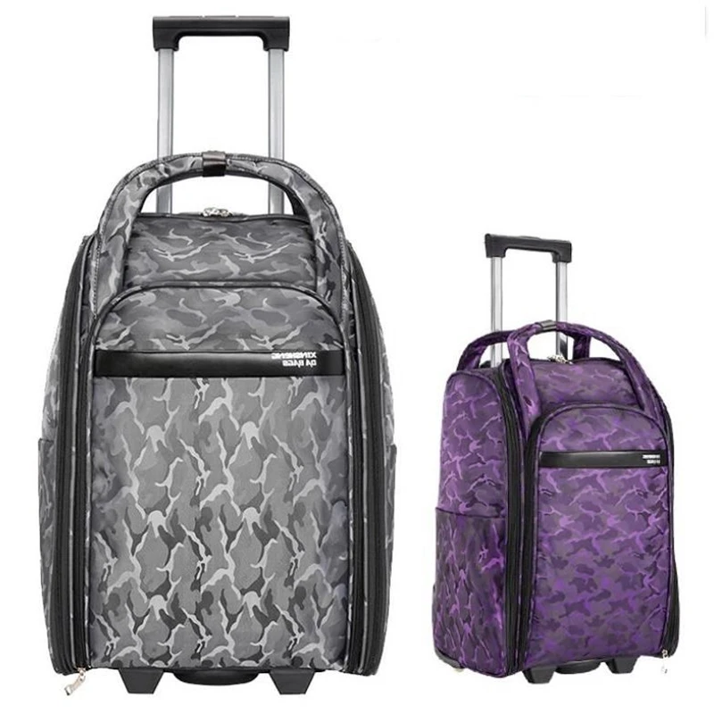 with luggage bag Women wheels travel Wheeled bag for travel trolley bag Oxford large capacity 20 InchTravel Rolling Suitcase Bag