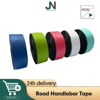 jn bike 2pcs road handlebar tape material ofevapu colorful gradient color cycling damping anti vibration wrap for bicycle