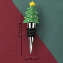 Red Wine Preservation Tools Decorative Unique Christmas Tree Wine Cork Actual Durable Beverage Bottle Stopper Holiday Wine Corks