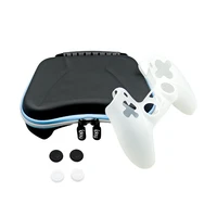 for sony ps5 gamepad 6 in 1 set for playstion ps5 gamepad controller storage bag rocker cap silicone case game accessories