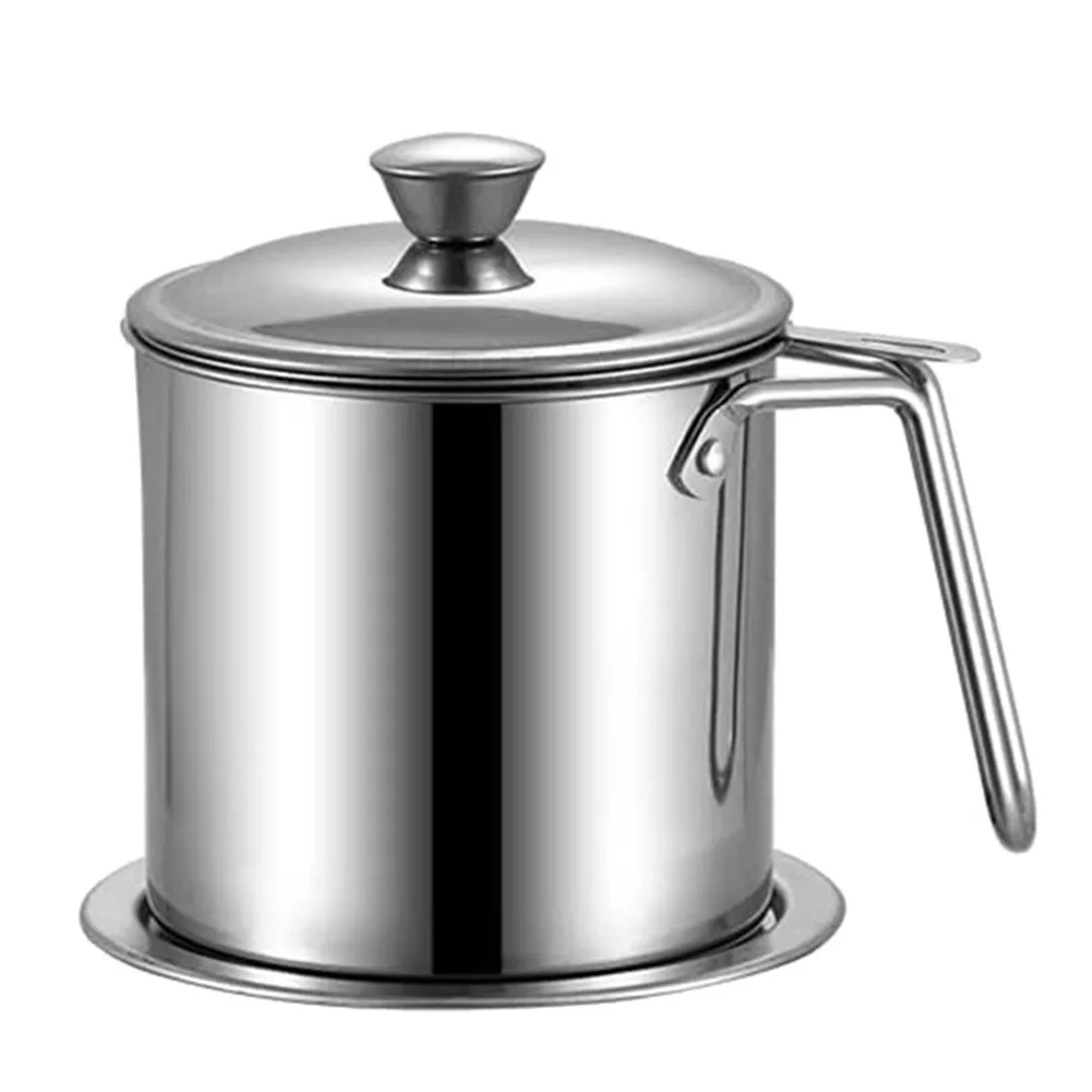 

Bacon Grease Container with Strainer,1.8L/7 Cups Oil Strainer Pot Suitable for Storing Frying Oil and Cooking Grease