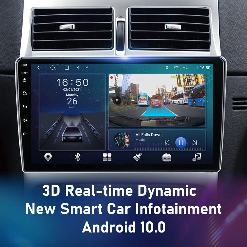 jmcq android 10 0 4g 2 din for peugeot 307 sw 2002 2013 car stereo radio multimedia player gps navigation speaker 2din carplay free global shipping