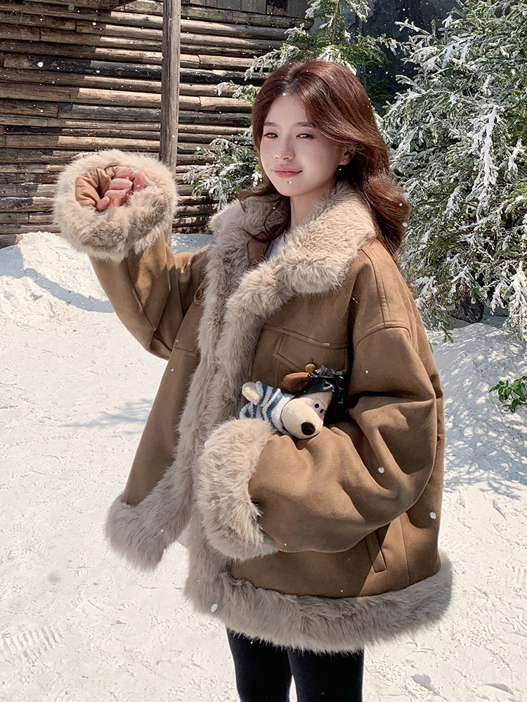 Maillard кофейного цвета верхняя одежда из овечьей шерсти женская зимняя