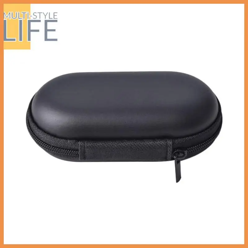 

Travel Carrying Bag Earphone Pouches Storage Cases Scratchproof Waterproof Headphone Case Pouch Bag Oval Style Earphones Case
