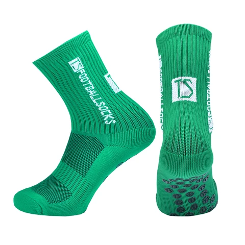 Противоскользящие футбольные носки для мужчин и женщин для бега и бадминтона, противоскользящие спортивные футбольные носки