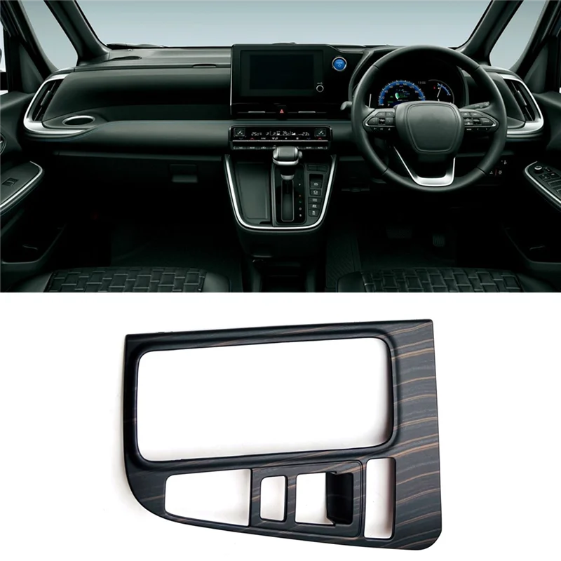 For Toyota Voxy Noah 90 Series 2022 Fuel Center Control Gear Shift Panel Frame Cover Protective Trim RHD Black